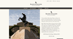 Desktop Screenshot of blackstallionwinery.com