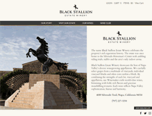 Tablet Screenshot of blackstallionwinery.com